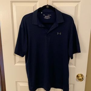 NWOT UnderArmour Large “The Playoff Polo” in Navy